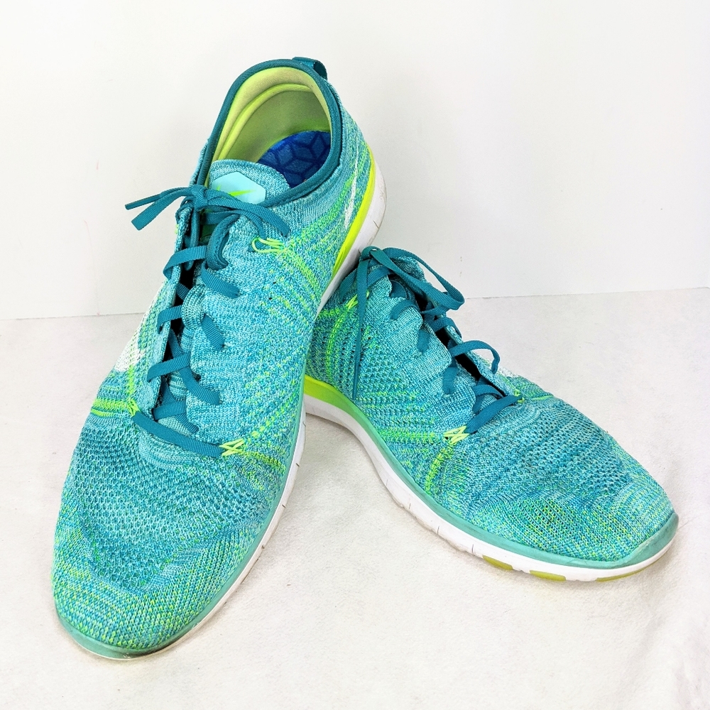 Nike Free TR Flyknit Turquoise Running Shoes12